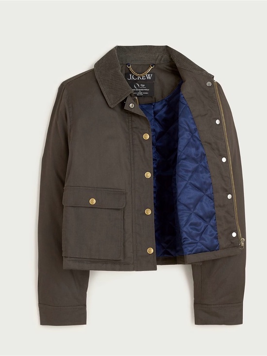 J. Crew Jackets & Blazers - J.Crew short barn jacket Millerain S Small New ripstop